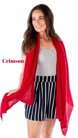 Lightweight 100% Cashmere Travel Wrap - Cowgirl Chic