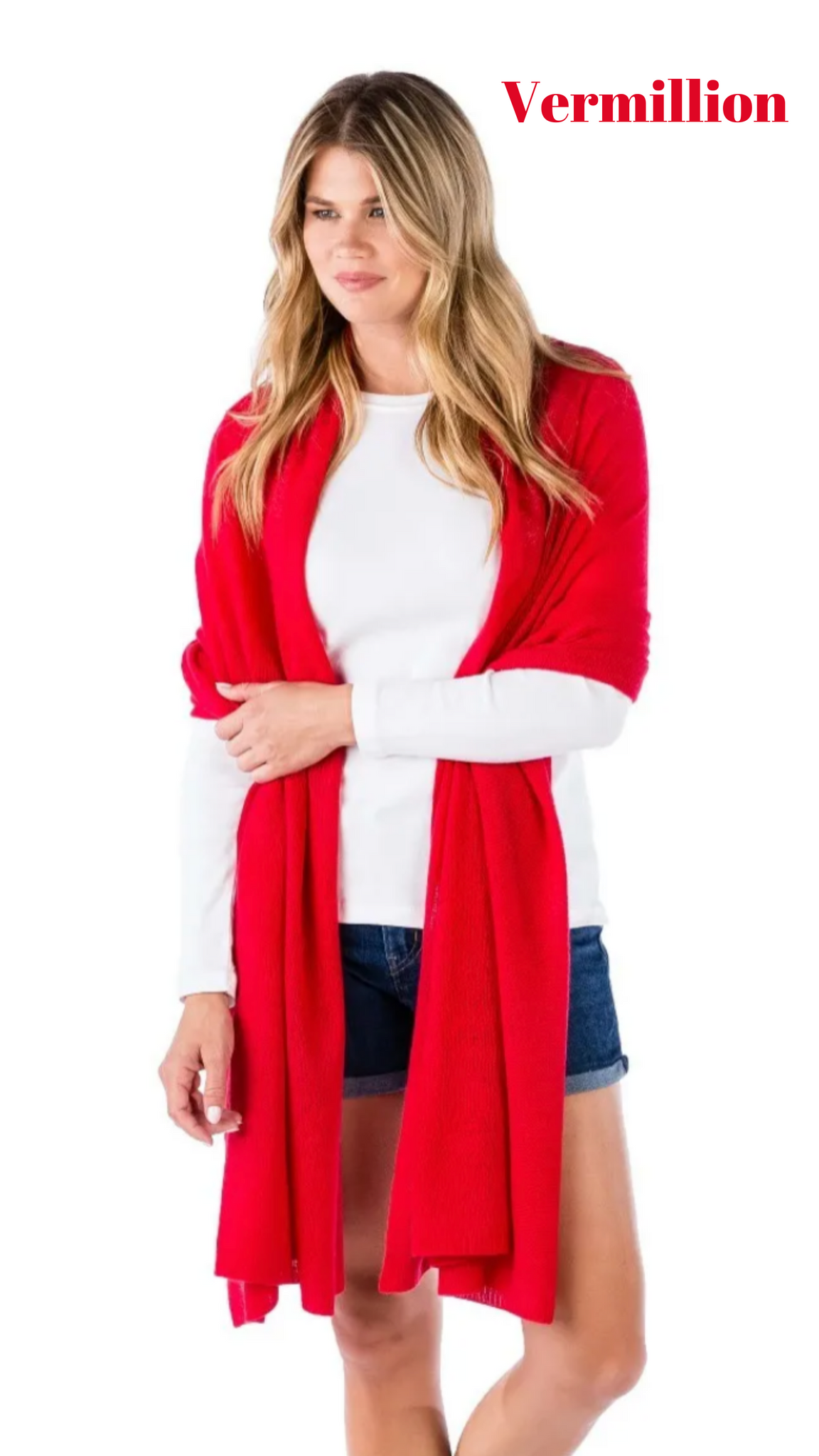 Lightweight 100% Cashmere Travel Wrap - Cowgirl Chic