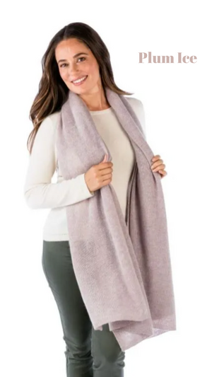 Lightweight 100% Cashmere Travel Wrap - Cowgirl Chic