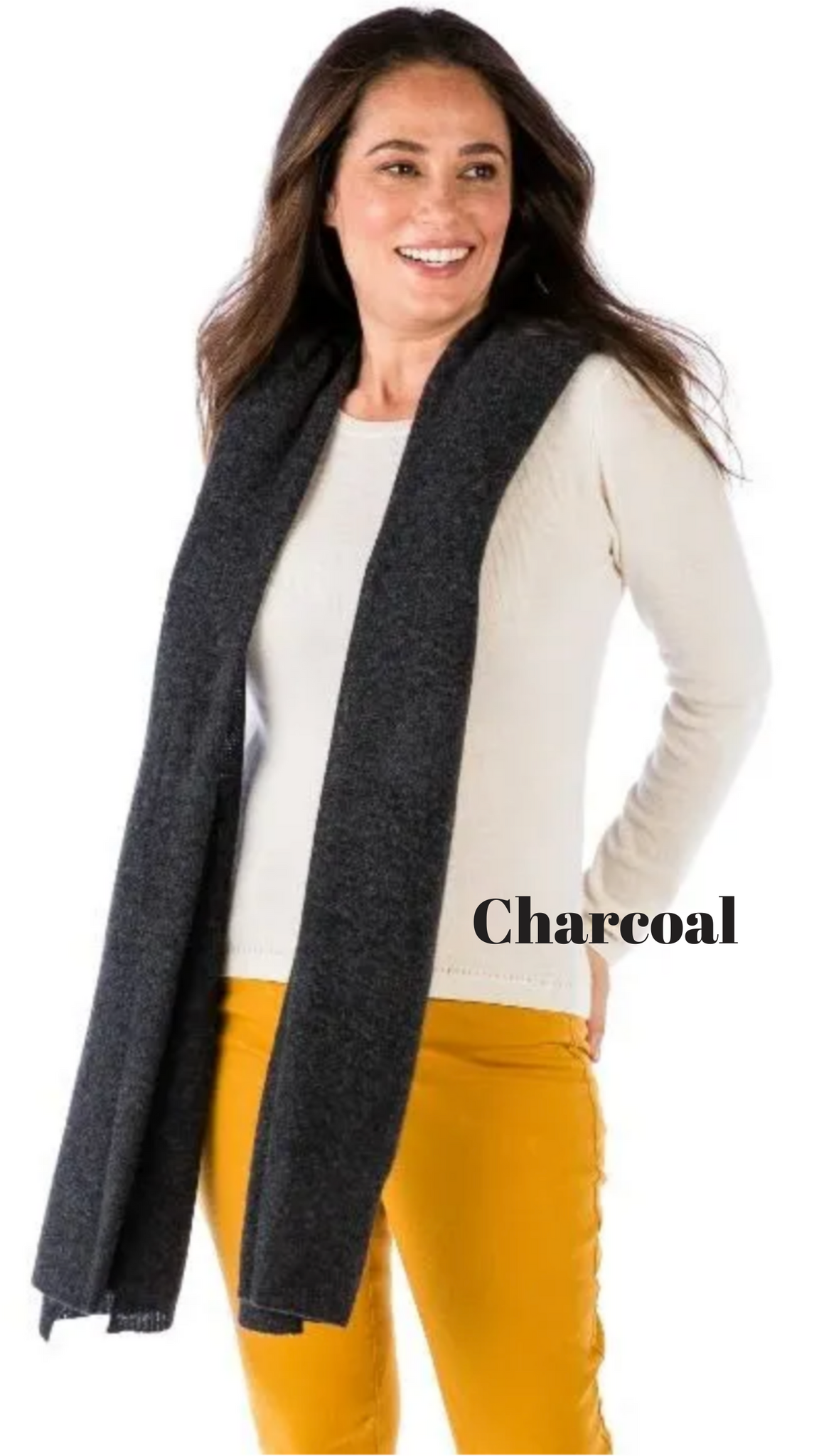 Lightweight 100% Cashmere Travel Wrap - Cowgirl Chic