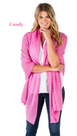 Lightweight 100% Cashmere Travel Wrap - Cowgirl Chic