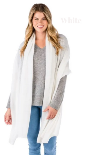 Lightweight 100% Cashmere Travel Wrap - Cowgirl Chic