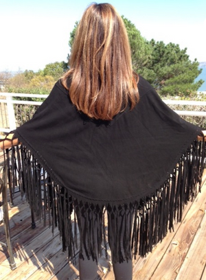 Goatskin Suede Shawl.