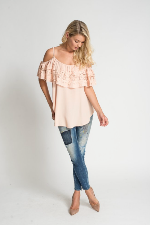 Eliza Ruffle Top.