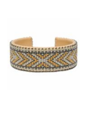 Andrea Glass Cuff Large - Cowgirl Chic