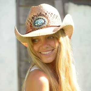 Navaho Beaded Feather Hat - Cowgirl Chic